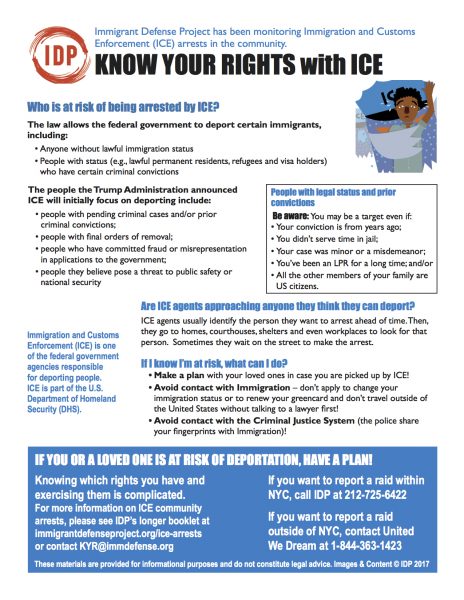 ICE Raids Flyer