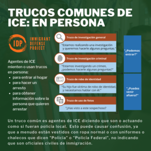 Conozca Sus Derechos con ICE - Immigrant Defense Project